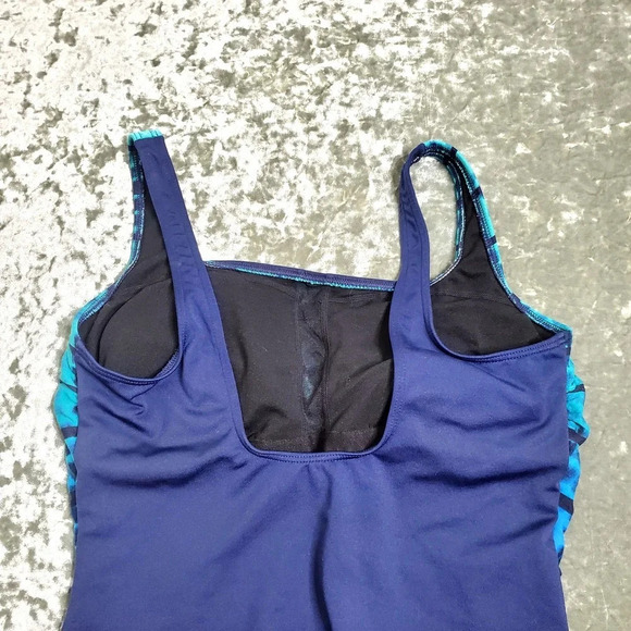 TYR Blue One-Piece Swimsuit - Picture 4 of 6